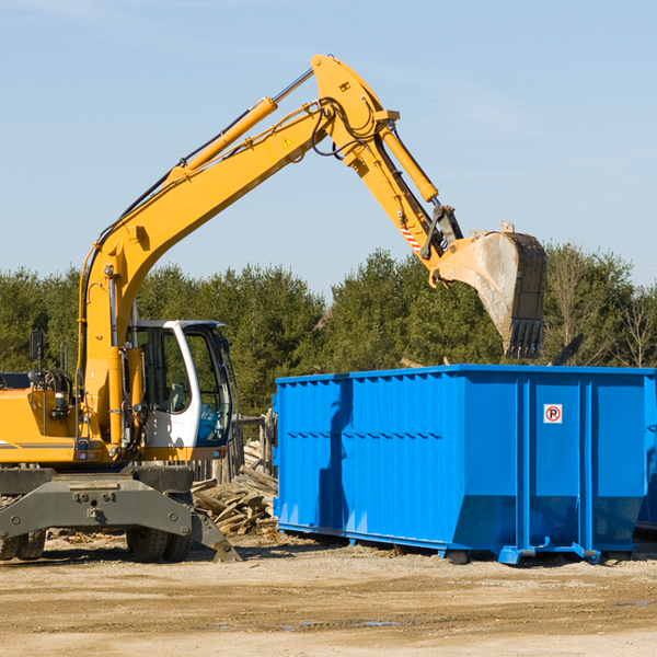 what size residential dumpster rentals are available in White Plains Virginia